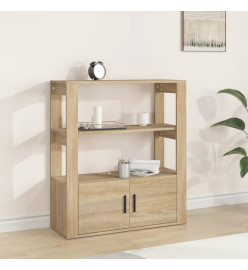 Buffet Chêne sonoma 80x30x90 cm Bois d'ingénierie