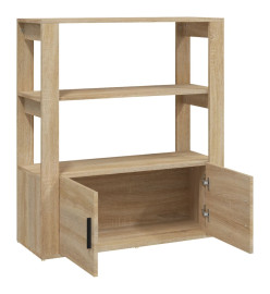 Buffet Chêne sonoma 80x30x90 cm Bois d'ingénierie