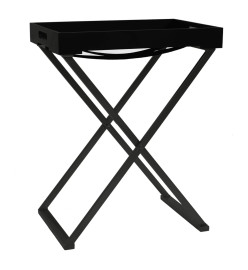 Table pliable Noir 48x34x61 cm MDF