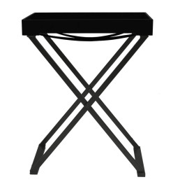 Table pliable Noir 48x34x61 cm MDF