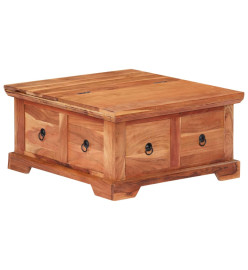 Table basse 66 x 70 x 35 cm Bois solide d'acacia