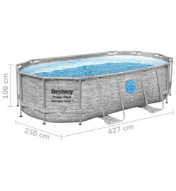 Bestway Ensemble de piscine Power Steel 427x250x100 cm