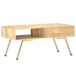 Table basse 95x50x42 cm bois de manguier massif