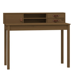 Bureau Marron miel 110x50x93 cm Bois massif de pin