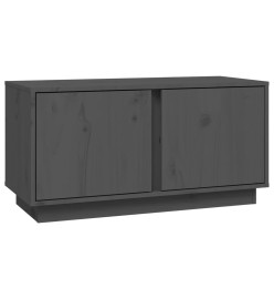 Meuble TV Gris 80x35x40,5 cm Bois de pin massif