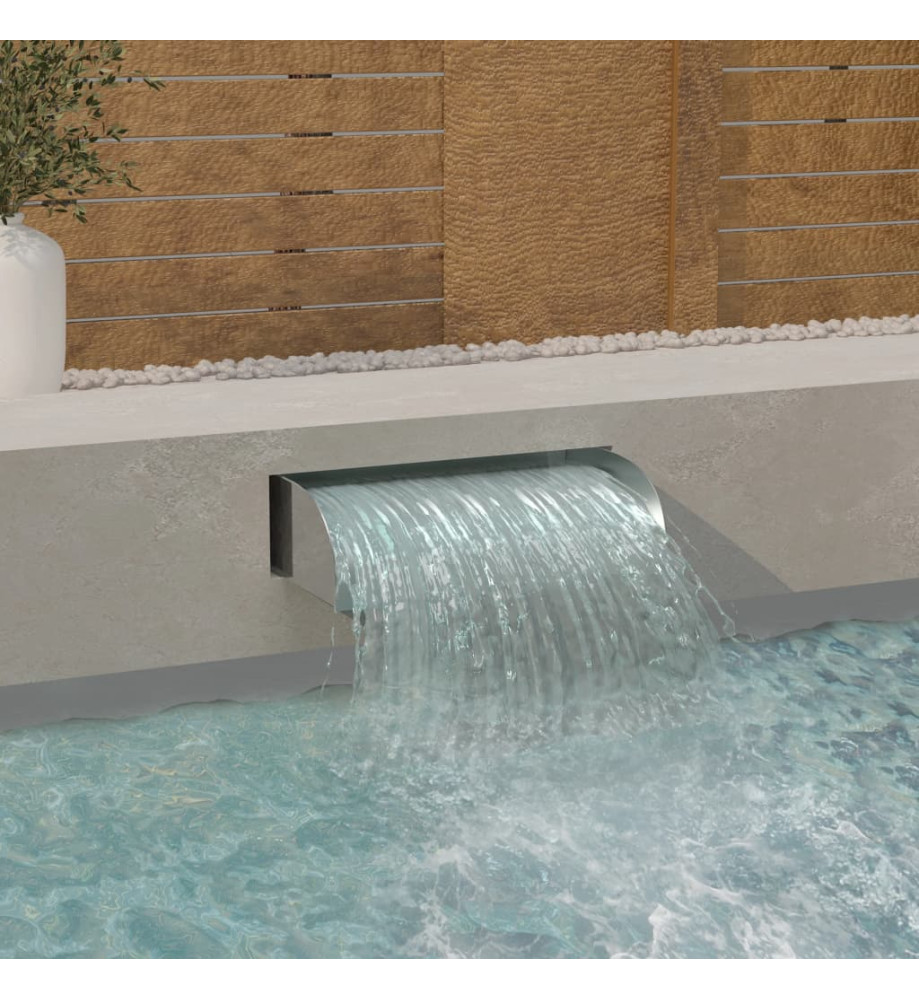 Cascade avec LED 60x34x14 cm Acier inoxydable 304