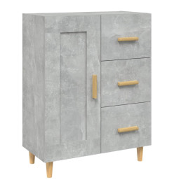 Buffet Gris béton 69,5x34x90 cm Bois d'ingénierie