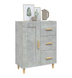 Buffet Gris béton 69,5x34x90 cm Bois d'ingénierie