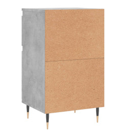 Buffet gris béton 40x35x70 cm bois d'ingénierie