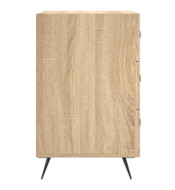 Table de chevet chêne sonoma 40x40x66 cm bois d'ingénierie