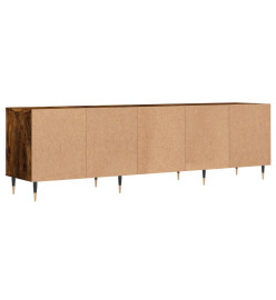 Meuble TV chêne fumé 150x30x44,5 cm bois d'ingénierie