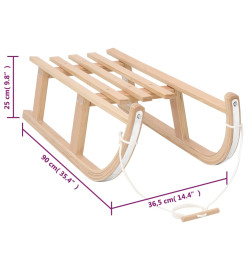 Luge 90x36,5x25 cm Contreplaqué