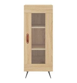 Buffet haut Chêne sonoma 34,5x34x180 cm Bois d'ingénierie