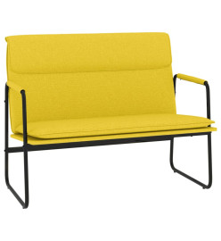 Banc Jaune clair 100x64x80 cm Tissu