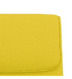 Banc Jaune clair 100x64x80 cm Tissu