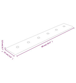 Panneaux muraux 12 pcs Crème 90x15 cm Similicuir 1,62 m²