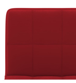 Chaises à manger pivotantes lot de 2 rouge bordeaux velours