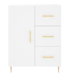 Buffet blanc 69,5x34x90 cm bois d'ingénierie