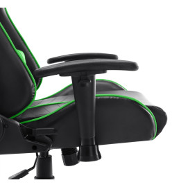 Chaise de jeu Noir et vert Cuir artificiel