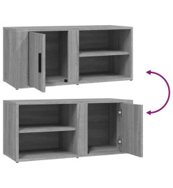 Meubles TV 2 pcs Sonoma gris 80x31,5x36 cm Bois d'ingénierie