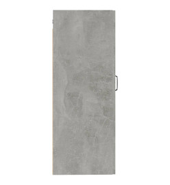 Armoire suspendue Gris béton 35x34x90 cm Bois d'ingénierie