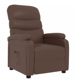 Fauteuil inclinable Marron Similicuir