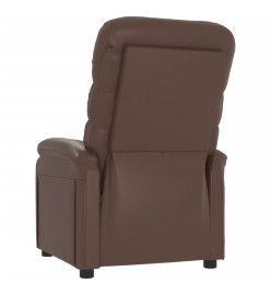 Fauteuil inclinable Marron Similicuir