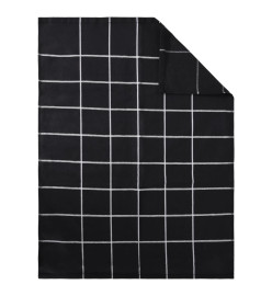 Ensemble de serviettes 12 pcs noir coton