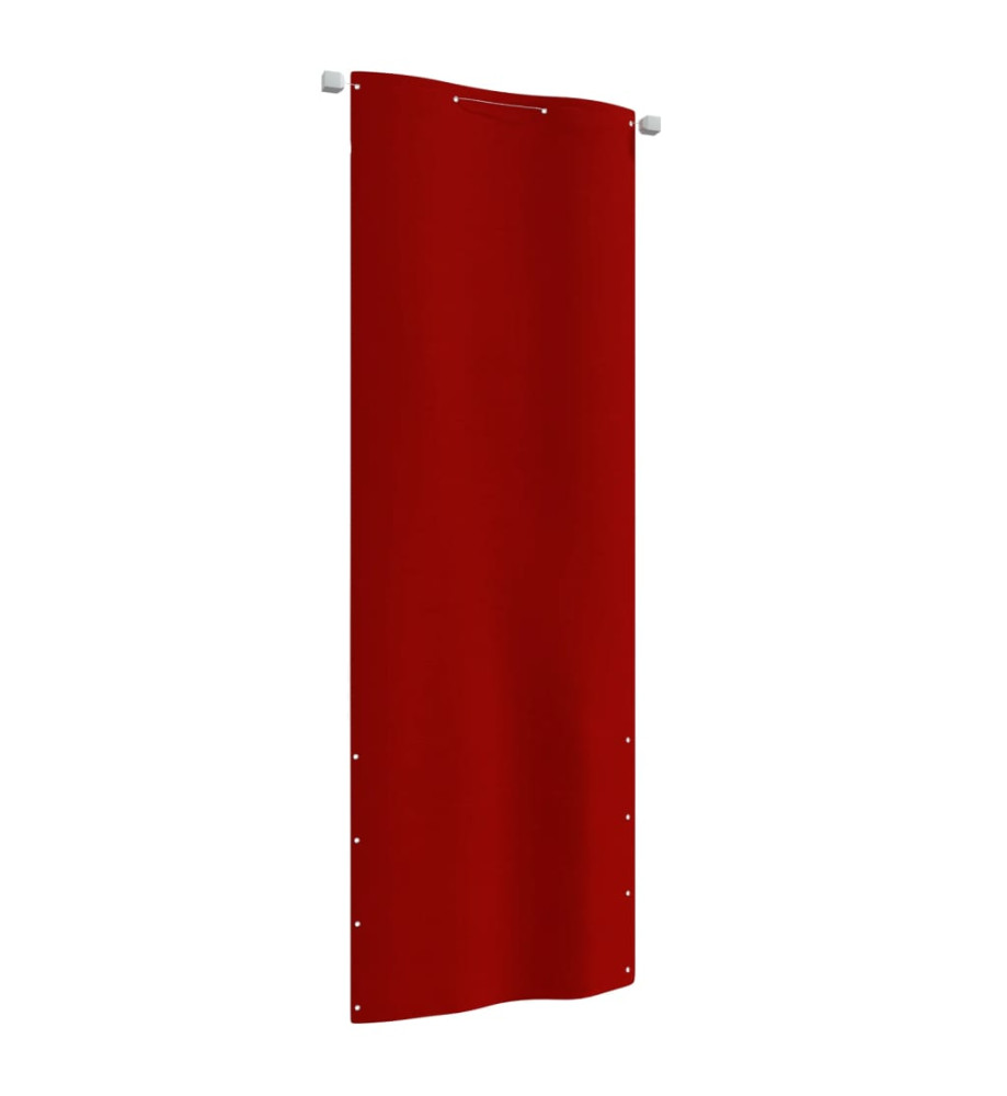 Écran de balcon Rouge 80x240 cm Tissu Oxford