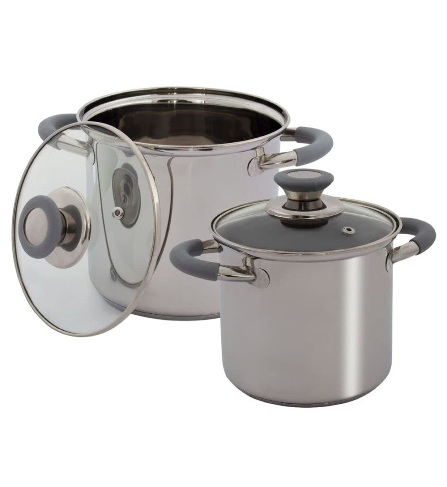 Eurotrail Ensemble de batterie de cuisine 2 pcs Melrose inox