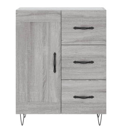 Buffet haut Sonoma gris 69,5x34x180 cm Bois d'ingénierie