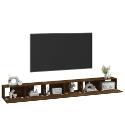 Ensemble de meubles TV 3 pcs Chêne marron Bois d'ingénierie