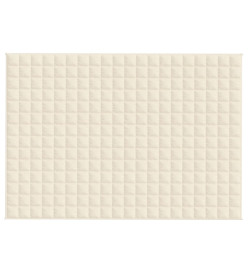 Couverture lestée Crème clair 135x200 cm 10 kg Tissu