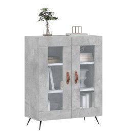 Buffet gris béton 69,5x34x90 cm bois d'ingénierie