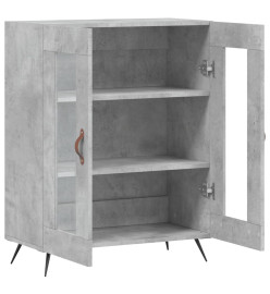 Buffet gris béton 69,5x34x90 cm bois d'ingénierie