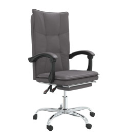 Fauteuil inclinable de bureau Gris Similicuir