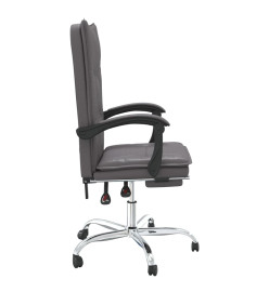 Fauteuil inclinable de bureau Gris Similicuir