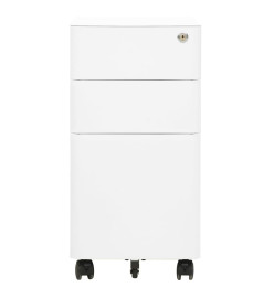 Classeur mobile Blanc 30x45x59 cm Acier