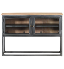 Buffet Gris 100x30x70 cm Bois d'acacia massif