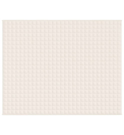 Couverture lestée Crème clair 235x290 cm 11 kg Tissu