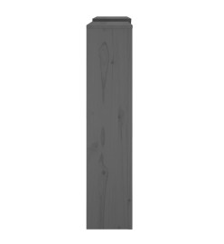 Cache-radiateur Gris 210x21x85 cm Bois massif de pin