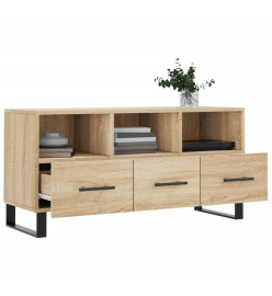 Meuble TV chêne sonoma 102x36x50 cm bois d'ingénierie