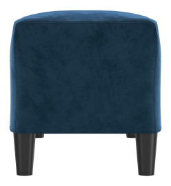 Banc Bleu 100x35x41 cm Velours