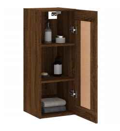 Armoire murale chêne marron 34,5x34x90 cm bois d'ingénierie