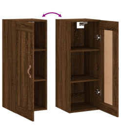 Armoire murale chêne marron 34,5x34x90 cm bois d'ingénierie