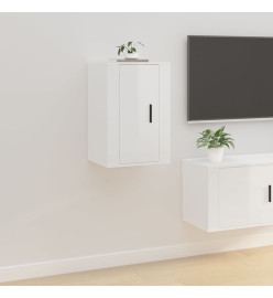 Meubles TV muraux 2 pcs Blanc brillant 40x34,5x60 cm