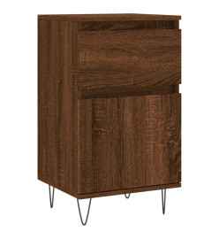 Buffets 2 pcs chêne marron 40x35x70 cm bois d'ingénierie