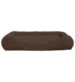 Coussin avec oreillers pour chien Marron 89x75x19 cm Tissu