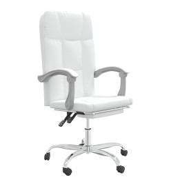 Fauteuil inclinable de bureau Blanc Similicuir