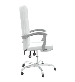 Fauteuil inclinable de bureau Blanc Similicuir